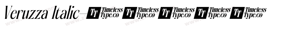 Veruzza Italic字体转换